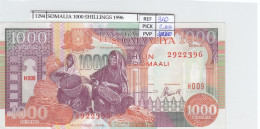 BILLETE SOMALIA 1.000 SHILIN 1996 P-37b SIN CIRCULAR - Otros – Africa