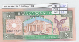 BILLETE SOMALIA 5 SHILLING 1994 P-1a SIN CIRCULAR - Autres - Afrique