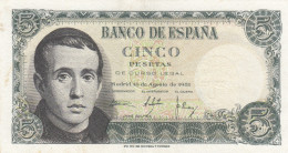 CRBS0779 BILLETE ESPAÑA 5 PESETAS 1951 SIN CIRCULAR CIRCULAR CON MANCHITAS - Altri & Non Classificati