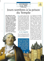 FICHE ATLAS: JOURS SOMBRES A LA PRISON DU TEMPLE -BOURBONS - Geschiedenis