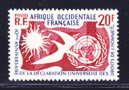 A.O.F. N°   74 ** MNH Neuf Sans Charnière, TB (D7698) Droits De L'Homme - 1958 - Ongebruikt