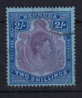 Bermuda: 1938/53   KGVI    SG116a    2/-   Deep Reddish Purple & Ultramarine/grey-blue   [Perf: 14]  Used - Bermudes