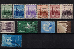 EGYPTE         Timbres Oblitérés Entre 1953 Et 1959 - Gebruikt