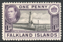 Falkland Islands Scott 85b - SG148, 1938 George VI 1d MH* - Falkland