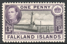Falkland Islands Scott 85b - SG148, 1938 George VI 1d MH* - Islas Malvinas