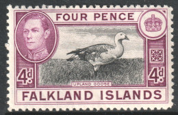 Falkland Islands Scott 88 - SG154, 1938 George VI 4d Sheep MH* - Islas Malvinas