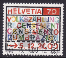 Schweiz: SBK-Nr. 1005 (Volkszählung 2000) ET-gestempelt - Used Stamps