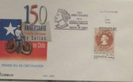 FDC  2003.- Sellos Chile 150 Años. - FDC