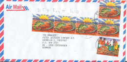 Zambia Registered Air Mail Cover Sent To Denmark 21-12-2001 Topic Stamps - Zambie (1965-...)