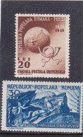 UPU ANNIVERSARY 1949  MI.Nr.1189/90 ,MNH ROMANIA - Ungebraucht