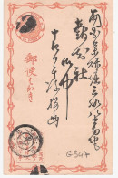 L615 - Entier Postal / PAP / PSC Carte Postale Oblitérée Du Japon - Cartoline Postali