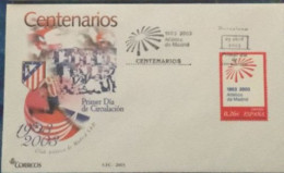 FDC  2003.- Atletico De Madrid. Centenario. - FDC