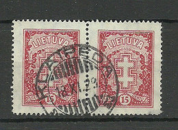 LITAUEN Lithuania 1929 O KLAIPEDA Michel 289 As Pair Nice Cancel - Litauen