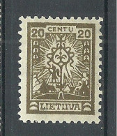 LITAUEN Lithuania 1923 Michel 189 * - Litauen