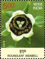 India 2013 India Wild Flowers ROUNDLEAF ASIABELL MNH - Orchids