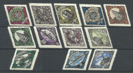 LITHUANIA Litauen 1923 = 12 Values From Set Michel 196 - 208 * (only 2 L. Stamp Is Missing/fehlt) - Litauen