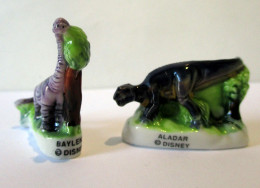 Fèves Brillantes - Série Les Dinosaures De Disney X 2 - Carnautor Et Baylène - - Disney