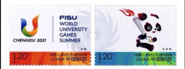 China MNH Stamp,2023 The 31st Chengdu University Games,2v - Nuovi