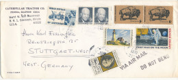 USA Cover Sent To Germany 29-8-1970 With More Topic Stamps - Brieven En Documenten