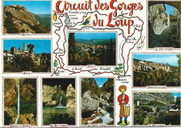 Ref ( 19577 )   Circuit Des Gorges Du Loup. - Carte Geografiche