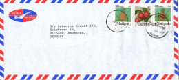 Malaysia Perak Air Mail Cover Sent To Denmark 29-6-1992 - Malaysia (1964-...)