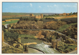Postcard Toledo Alcantara Bridge & Castle Of San Servando Spain My Ref B26428 - Toledo