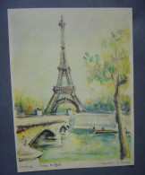 PARIS - Impression D'une AUARELLE De MARIUS GIRARD - Wasserfarben