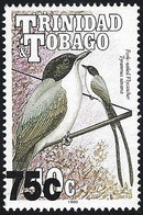 Trinidad & Tobago 1999 Bird Flycatcher 75c On 40c Overprint Mint Wmk SCA - Trinité & Tobago (1962-...)