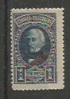 San Martin $1 Azul Oscuro Sobrecarga Muestra - Unused Stamps