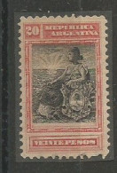 Libertad Sentada $20 Carmin Y Negro - Unused Stamps