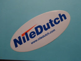 NILE DUTCH ( NileDutch ) Sticker Zelfklever Autocollant ( Zie SCANS ) Formaat 2 X 18 X 8 Cm. En 1 X 10 X 4 Cm.! - Autocollants