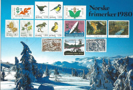 Norway 1980 Card With Imprinted Stamps Issued 1980    Unused - Briefe U. Dokumente