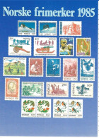 Norway 1985 Card With Imprinted Stamps Issued 1985    Unused - Covers & Documents