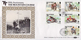 Isle Of Man Benham Silk FDC - Moto