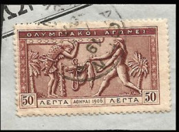 GREECE- GRECE -HELLAS 1906: 50L Second Olympic Games Of Athens - Gebruikt