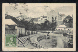 1933 Hranice Na Morave Synagogue Czech Republic - Jewish Judaica Synagoge Synagoga Postcard - Judaika