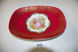 C213 Plateau De Table - Décor Romantique - France - Art Nouveau / Art Deco