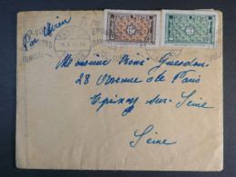 DM4 TUNISIE    BELLE LETTRE  1951 TUNIS A EPINAY  + AFF.   INTERESSANT+ + - Storia Postale