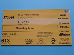 SPA - Francorchamps > 15/05/2005 > Standing AREA ( Zie / Voir SCANS ) België > Autosport / Racing ! - Eintrittskarten