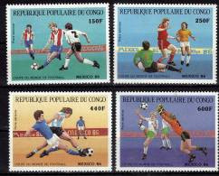 CONGO   PA 349/52   * *    ( Cote 15e ) Cup 1986    Football  Soccer Fussball - 1986 – México