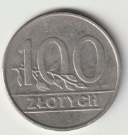 POLSKA 1990: 100 Zlotych, Y# 214 - Polonia