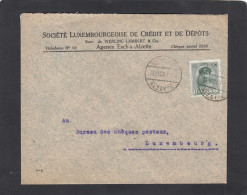 SOCIETE LUXEMBOURGEOISE DE CREDIT ET DE DEPOTS, ESCH/ALZETTE.LETTRE POUR LUXEMBOURG,1924. - Brieven En Documenten