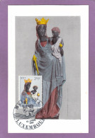 LUXEMBOURG. CARTE MAXIMUM "VIERGE NOIRE". - Cristianismo