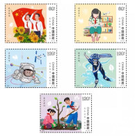 China MNH Stamp,2022 I Grew Up With My Motherland,5v - Nuovi