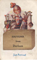 Durham Cumbria Golf Clubs Antique Golfing Comic Postcard - Sonstige & Ohne Zuordnung