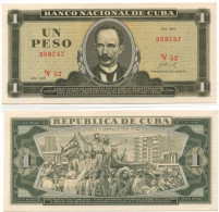 Cuba 1 Peso 1972 P-102 UNC - Cuba