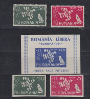 Romania 1961 Anti-Europa 2v Perforated + Imperforated + M/s ** Mnh (59196) - Idées Européennes
