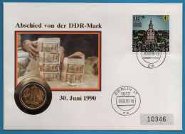 DDR RDA NUMISLETTER 1 MARK 1975 VERGOLDET GOLD PLATED - 1 Mark