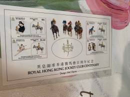 Hong Kong Stamp MNH Jockey Club Horse Race Nurse Penguin Basketball S/s MNH - Storia Postale