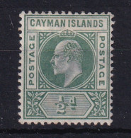 Cayman Islands: 1905   Edward (insc. 'Postage Postage')  SG8   ½d   MH - Caimán (Islas)